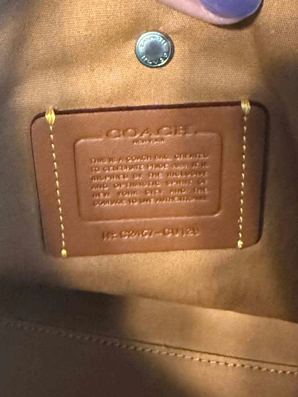 Coach Rainbow Cargo Tote 26 - Picture 10 of 11